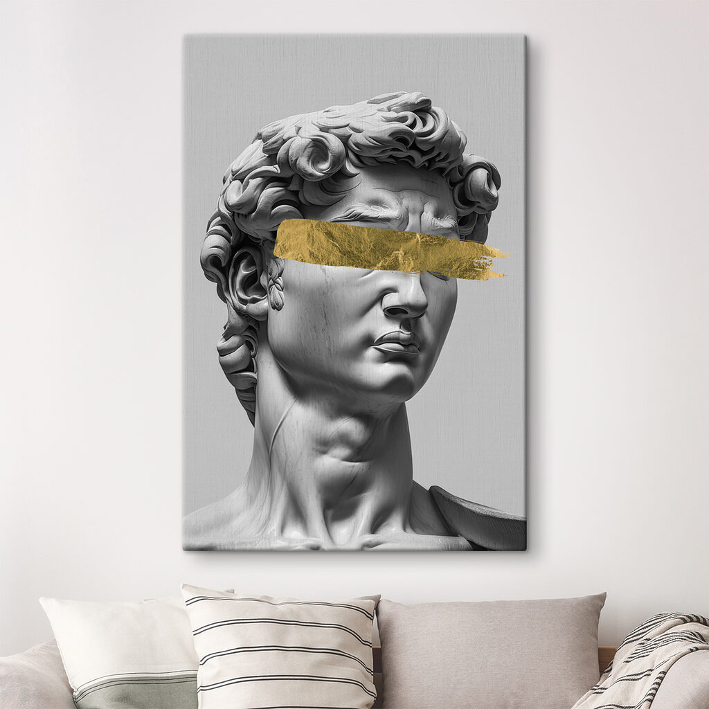 Zlatá páska cez oči — interiér 1