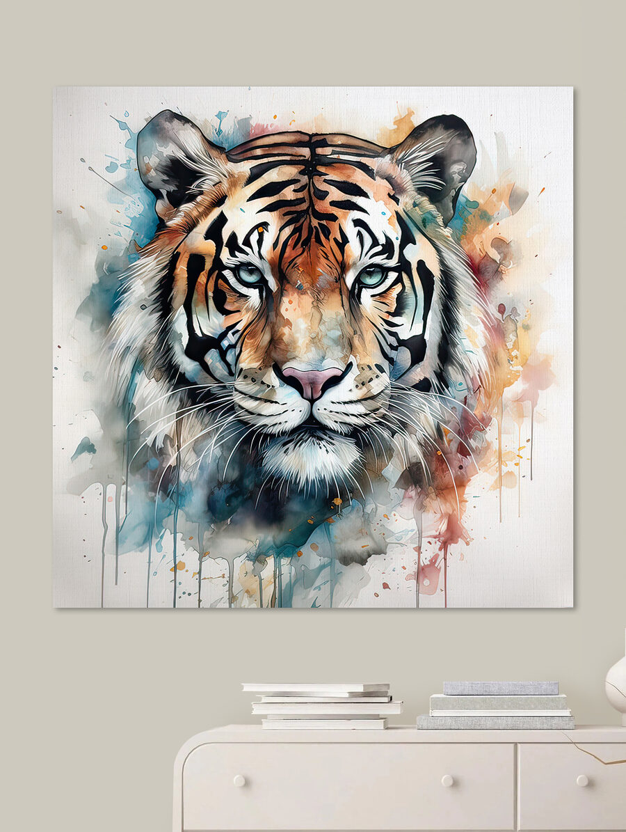 Tiger v chladných striekancoch — interiér 5