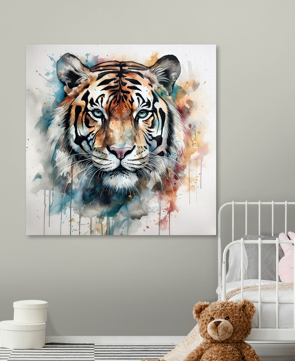 Tiger v chladných striekancoch — interiér 7