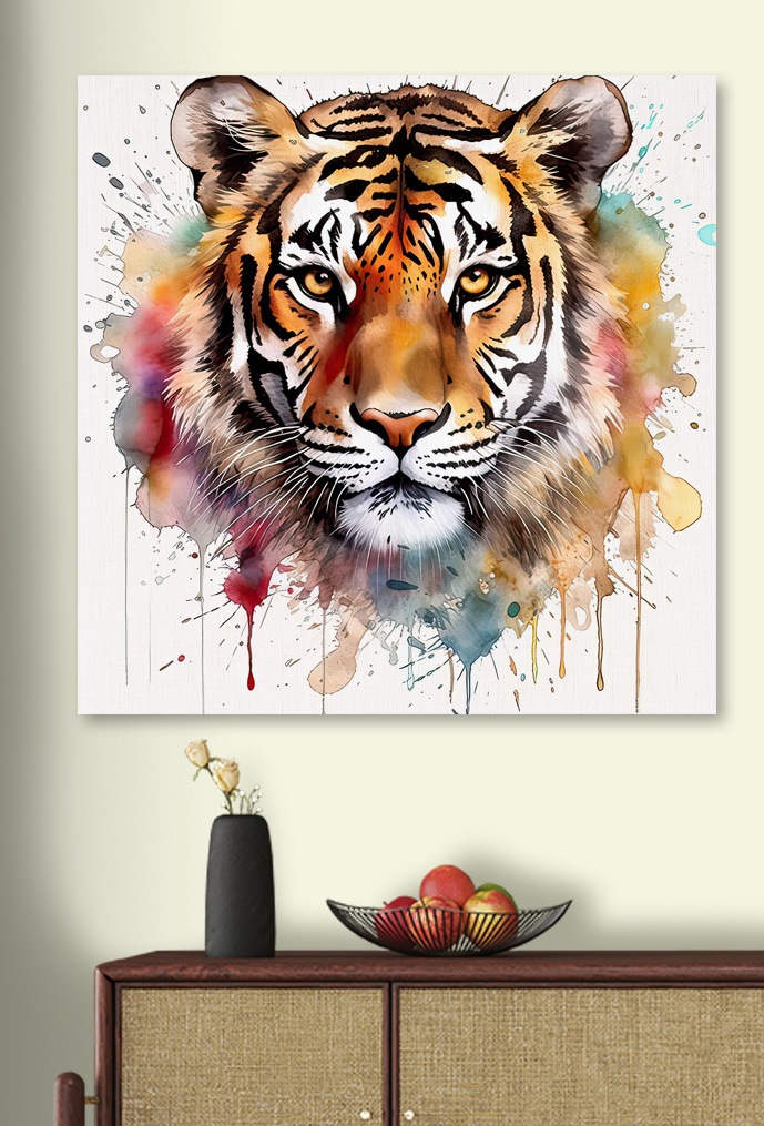 Tiger s teplým pohľadom — interiér 2