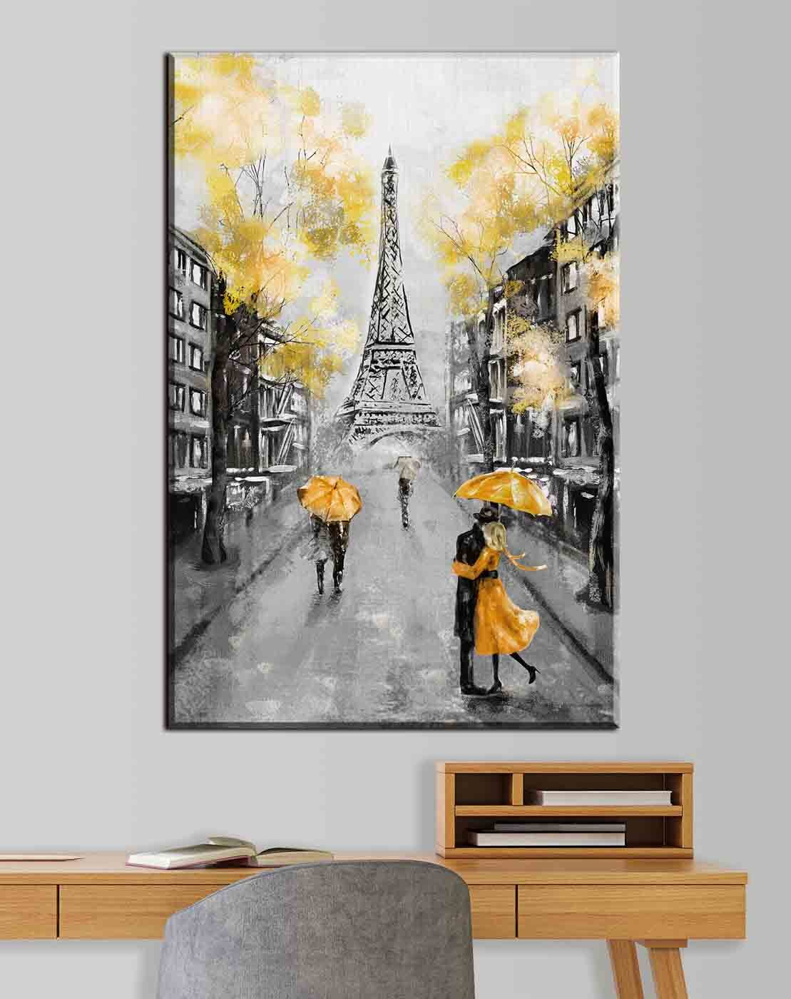 Žlté dáždniky v Paríži — interiér 3