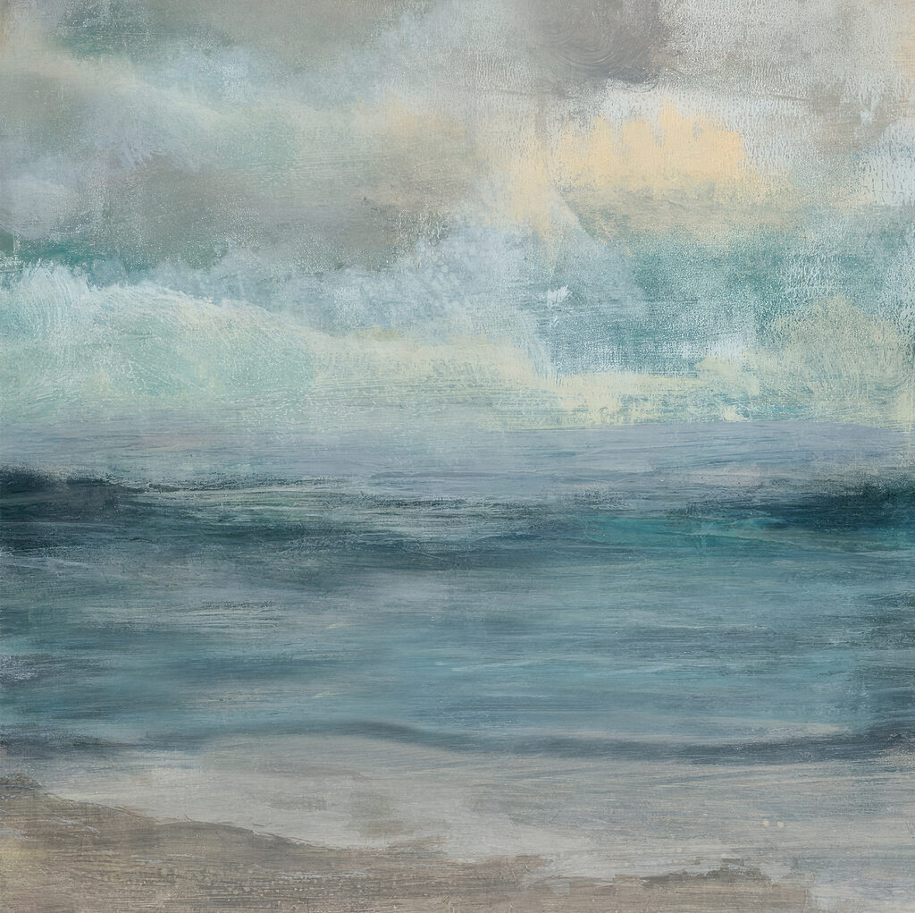 Horizont v modrej hmle — celý dizajn