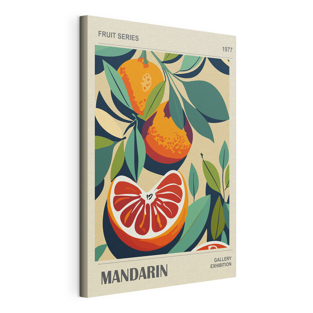 Mandarínky medzi tmavými listami — pohľad na tovar