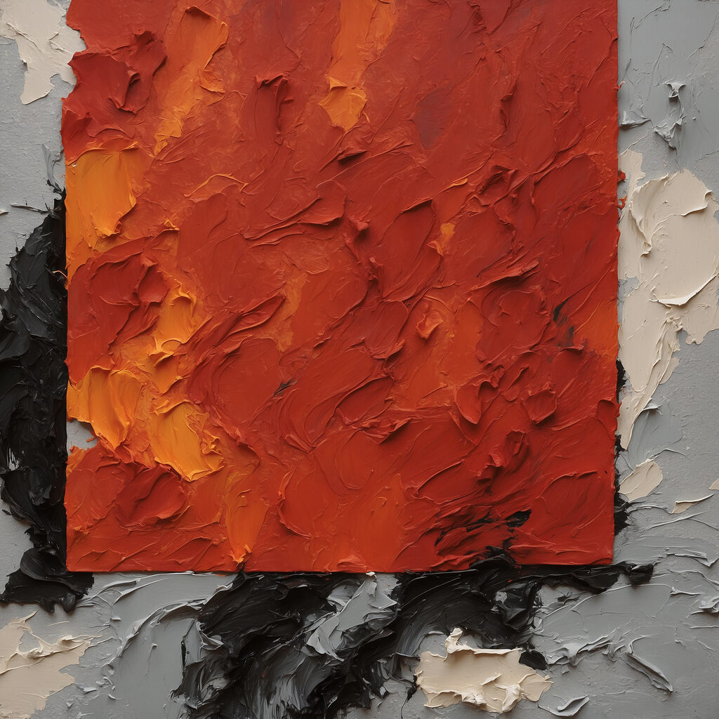 Červenooranžové okno — celý dizajn