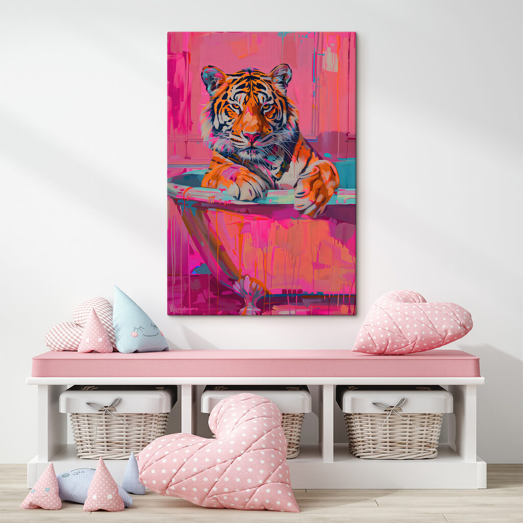 Tiger na ružových ťahoch — interiér 3