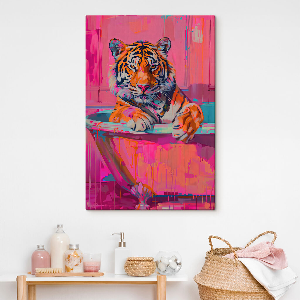 Tiger na ružových ťahoch — interiér 1
