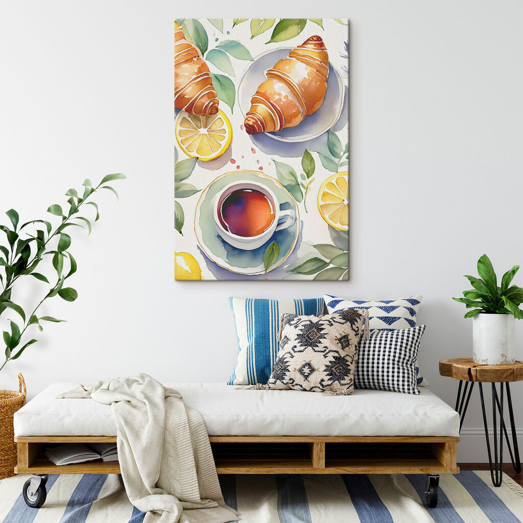 Croissanty k citrónovému čaju — interiér 1