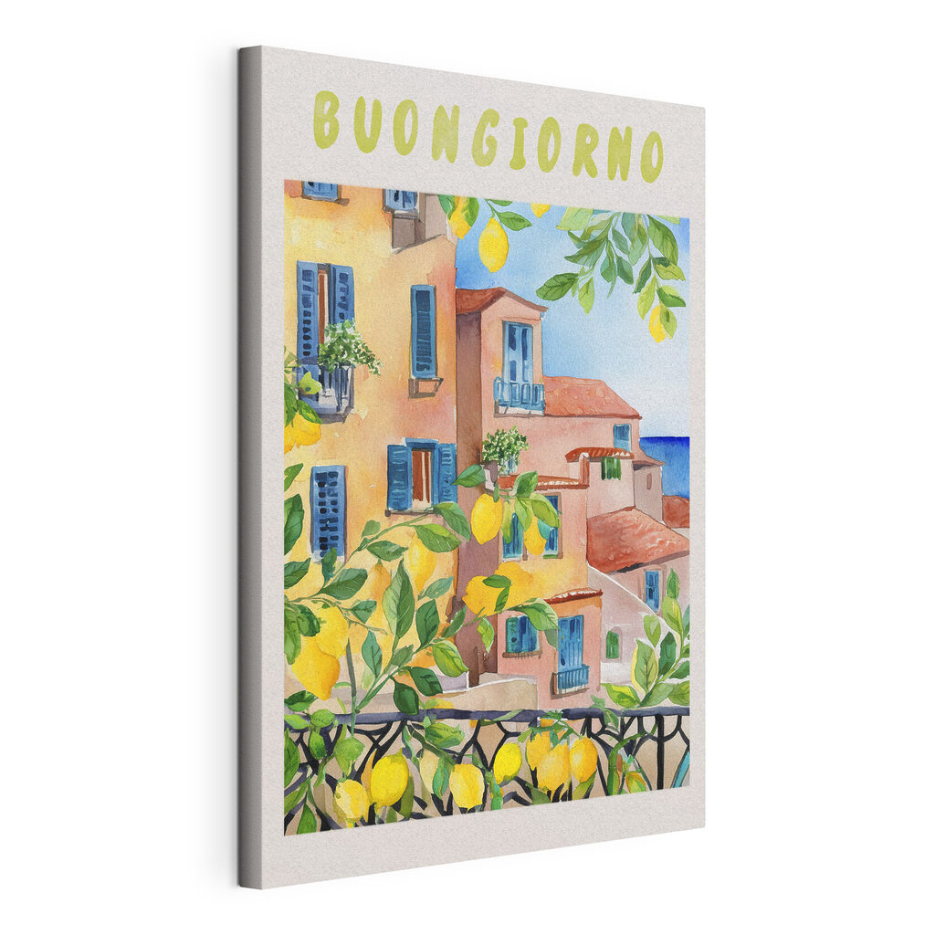 Buongiorno na balkóne — pohľad na tovar