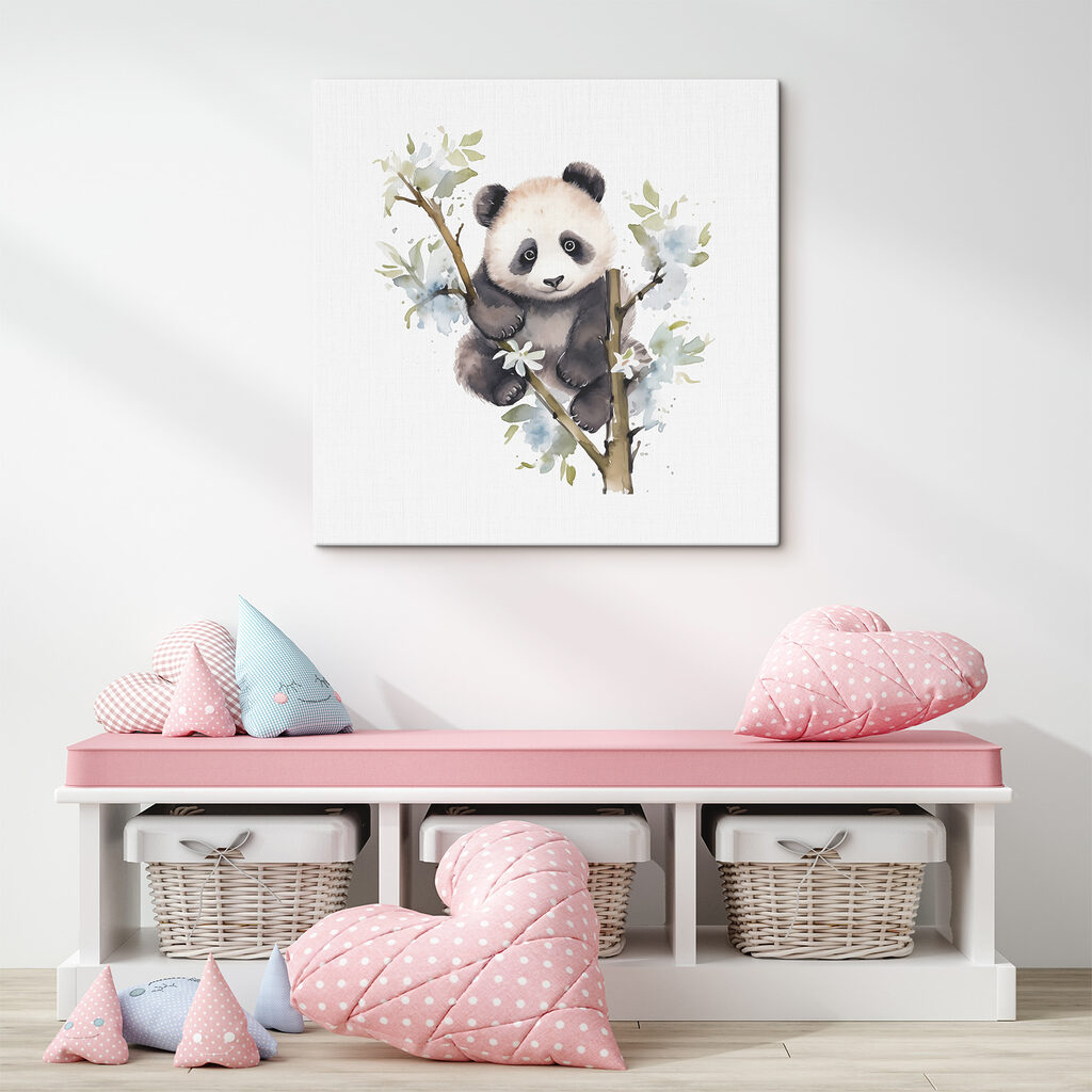 Panda medzi bielym kvetom — interiér 2