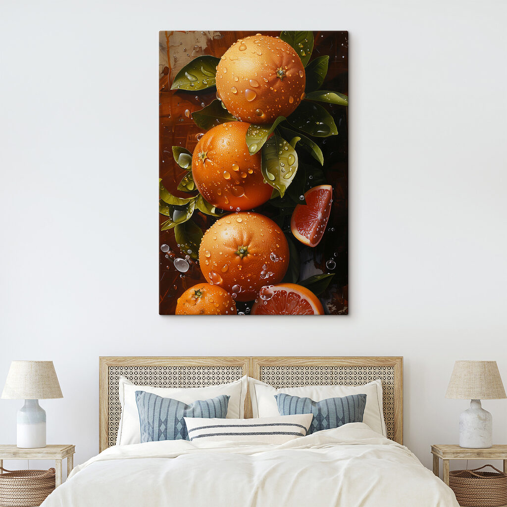 Citrusy na mokrom konári — interiér 2