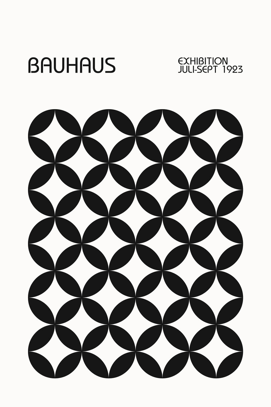 Bauhaus v kruhoch — celý dizajn