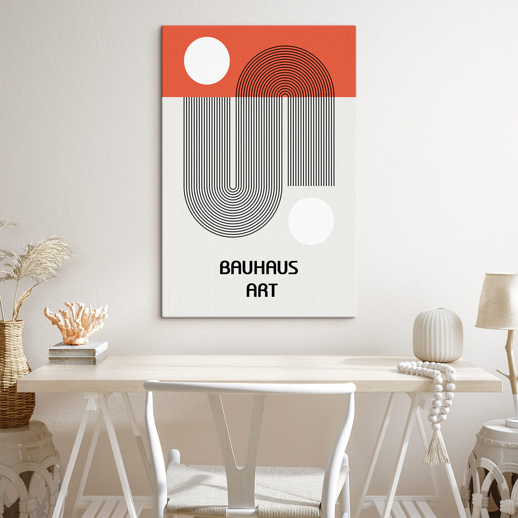 Oblúky medzi bielymi kruhmi — interiér 1