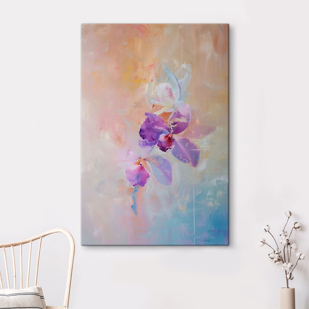Orchidea v pastelovej hmle — interiér 4