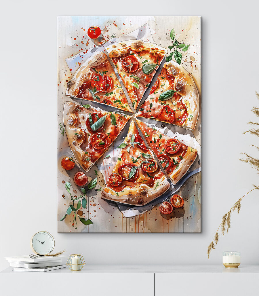 Pizza medzi paradajkami — interiér 3