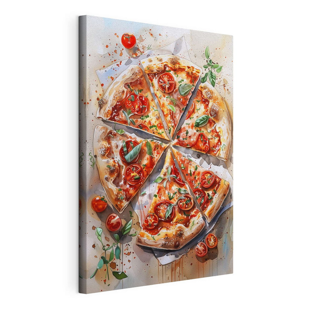 Pizza medzi paradajkami: napnuté plátno a obtočený okraj