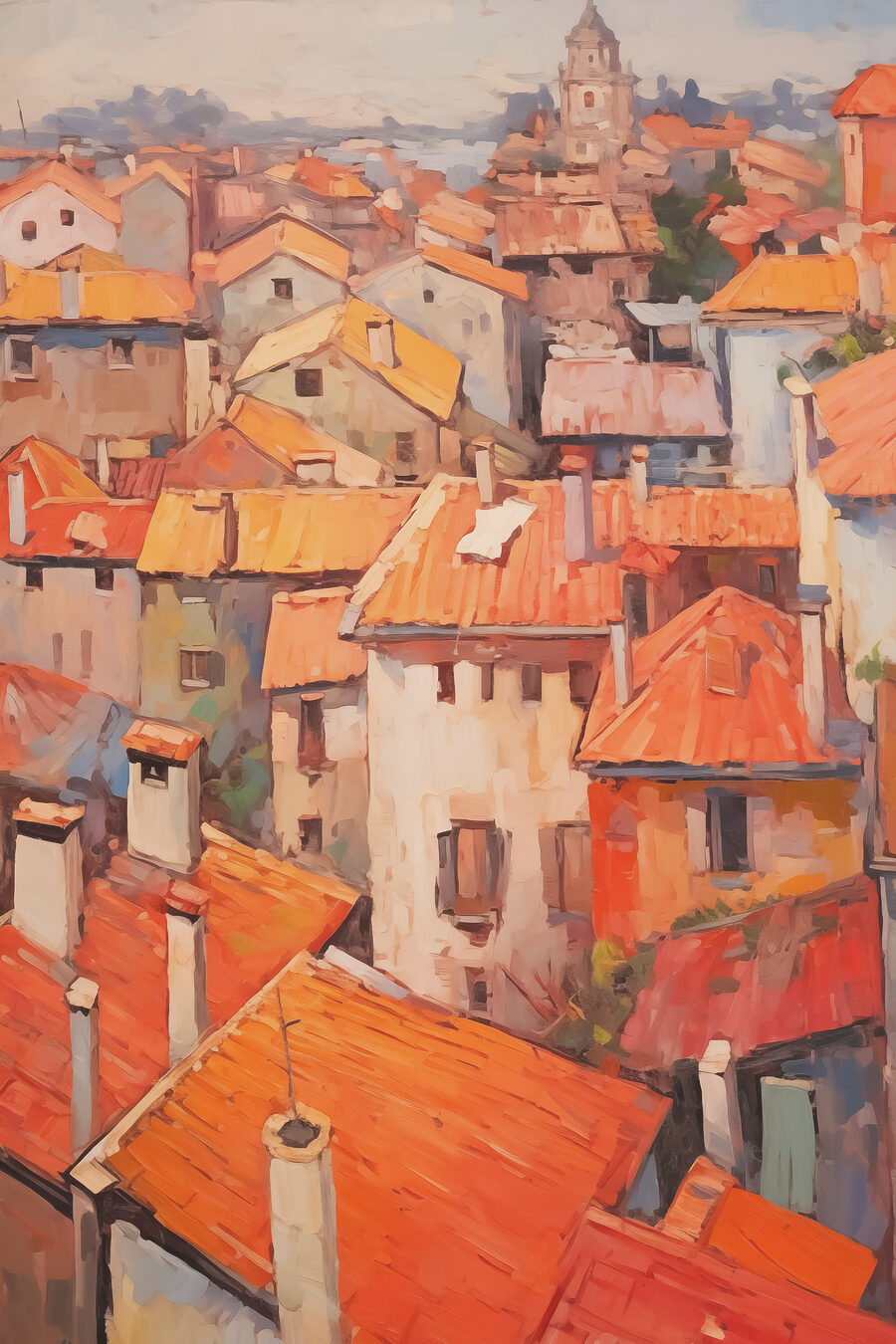 Teplé strechy nad sebou — celý dizajn