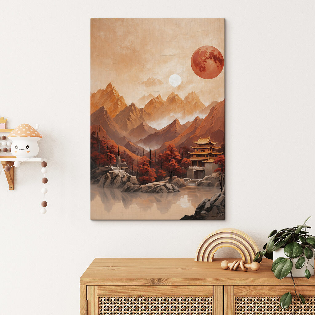 Pagoda pod červeným mesiacom — interiér 1