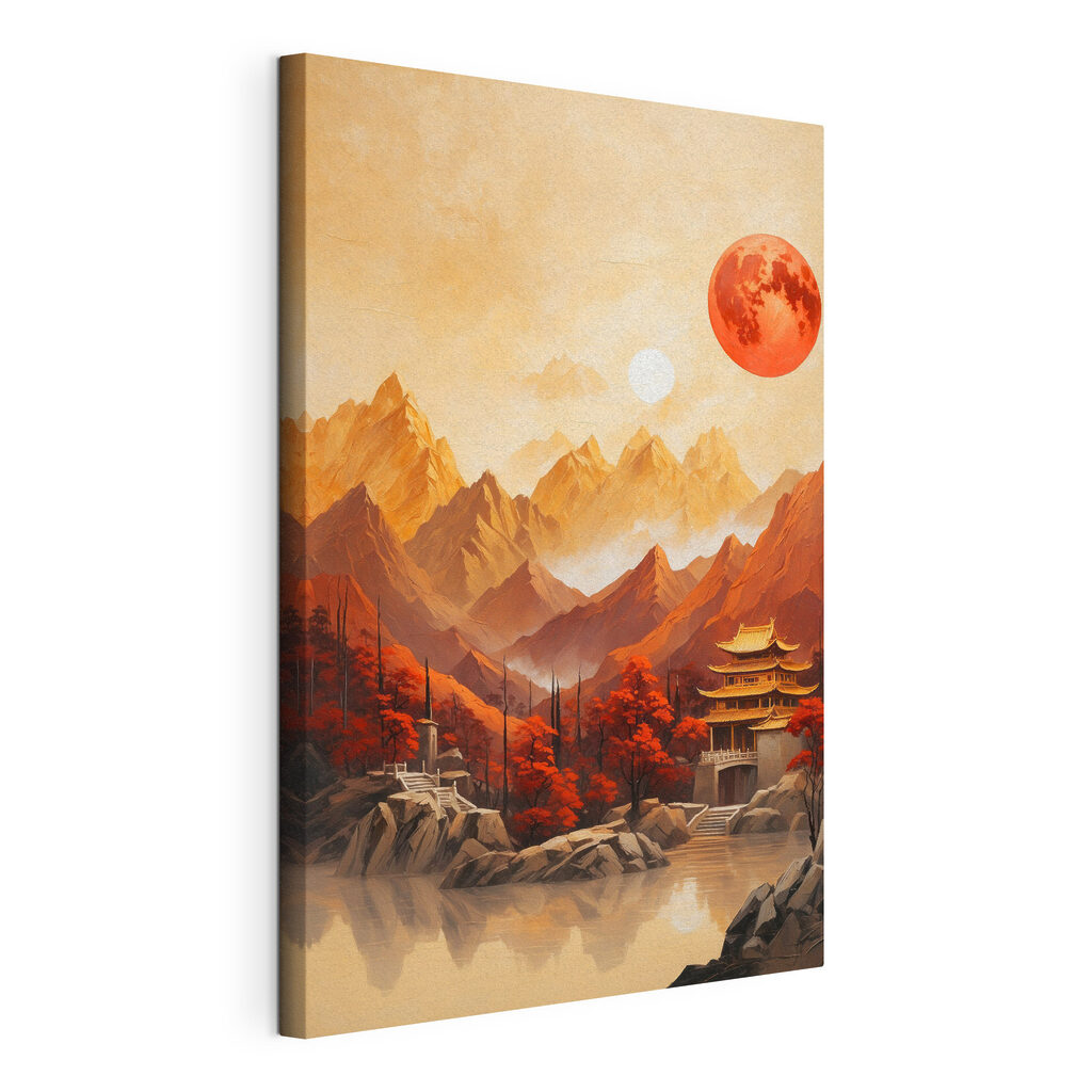 Pagoda pod červeným mesiacom — pohľad na tovar