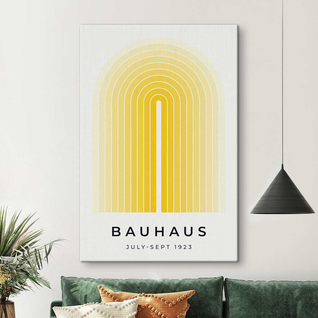Žlté oblúky Bauhaus — interiér 1