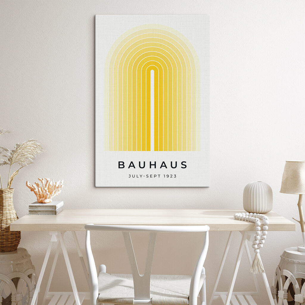 Žlté oblúky Bauhaus — interiér 2