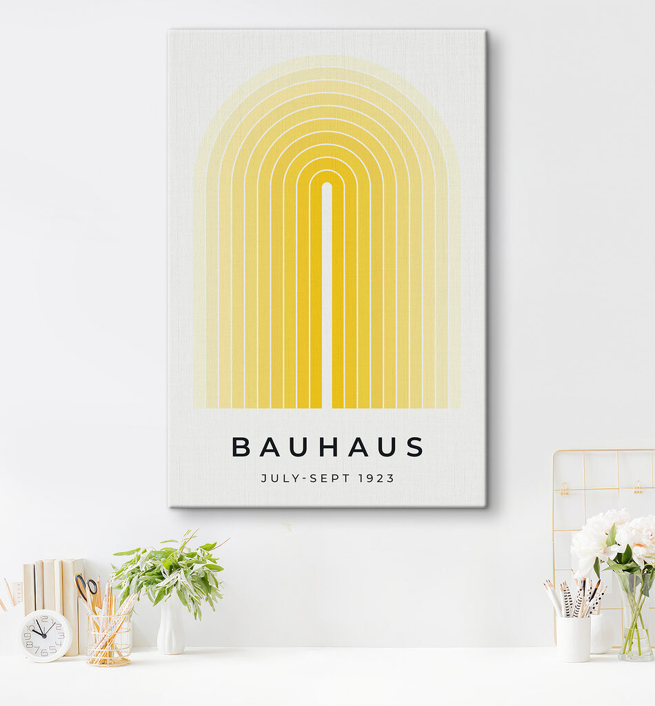 Žlté oblúky Bauhaus — interiér 3