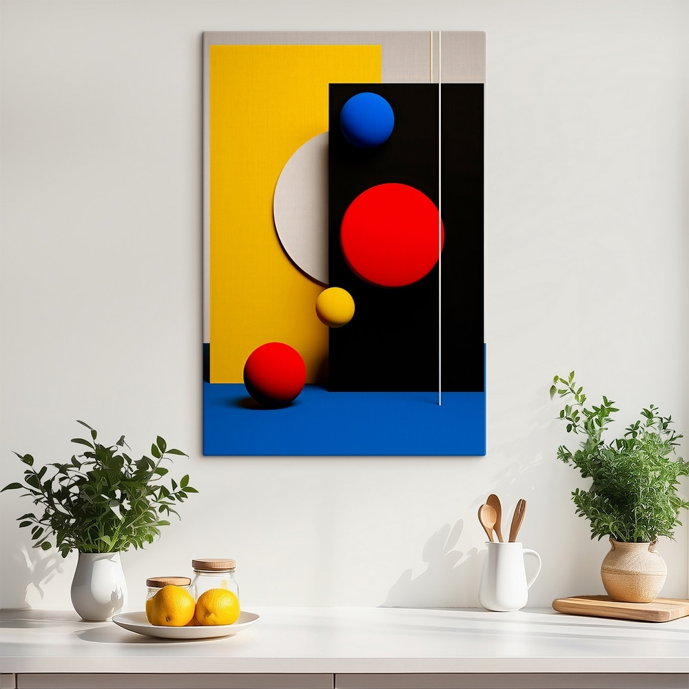 Gule a geometrické plochy — interiér 1