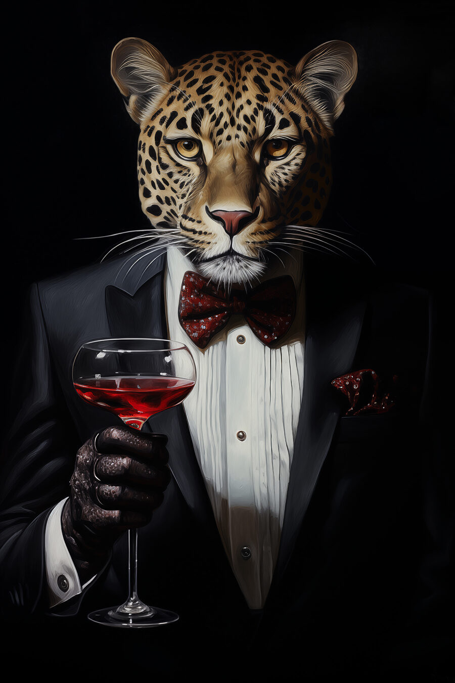 Leopard v večernom obleku — celý dizajn