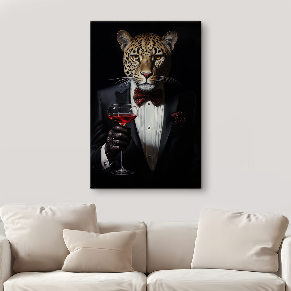 Leopard v večernom obleku — interiér 1