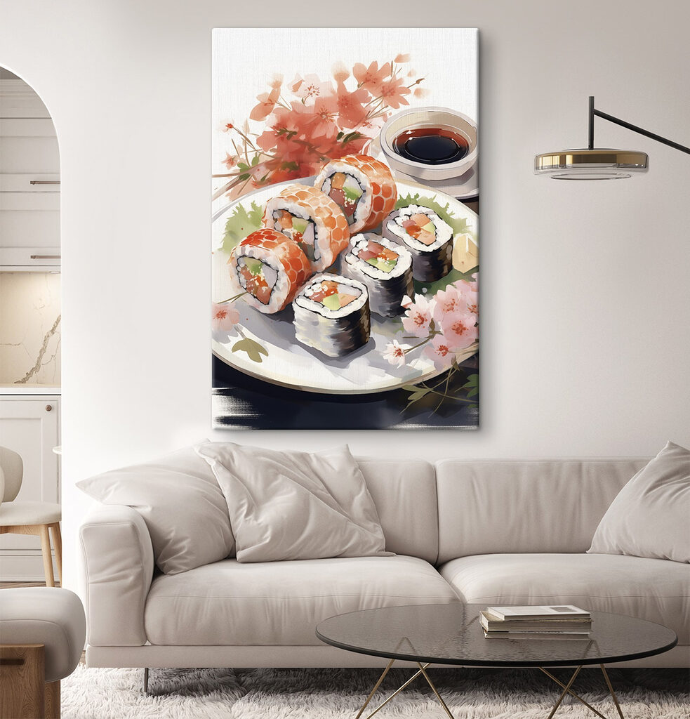 Sushi pri jesennej vetvičke — interiér 2