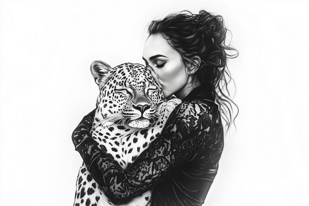 Objatie s leopardom — celý dizajn