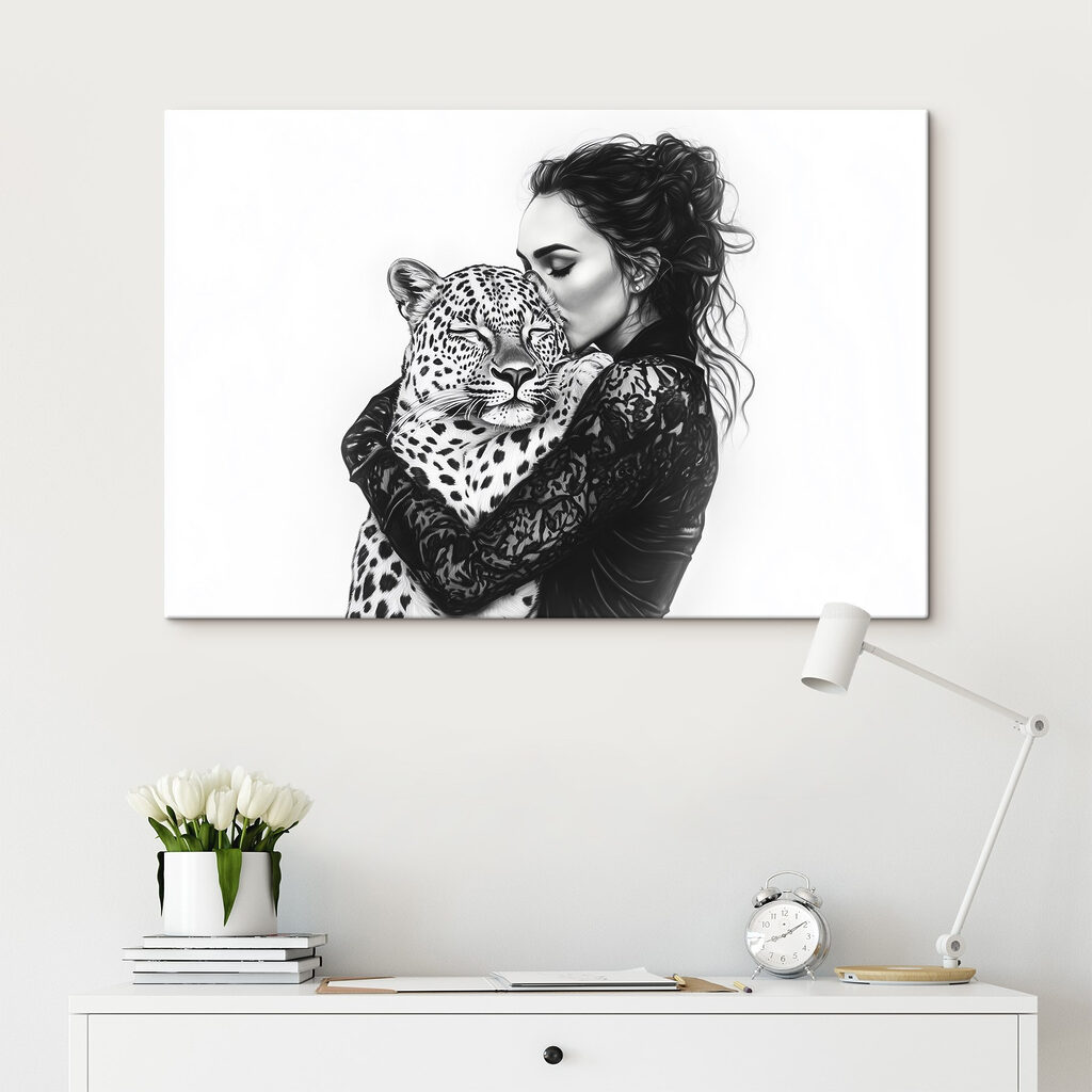 Objatie s leopardom — interiér 2