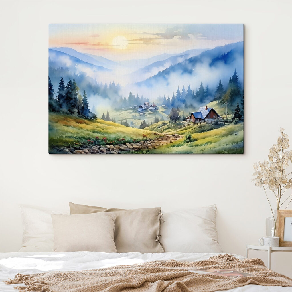Horské chaty nad hmlou — interiér 2