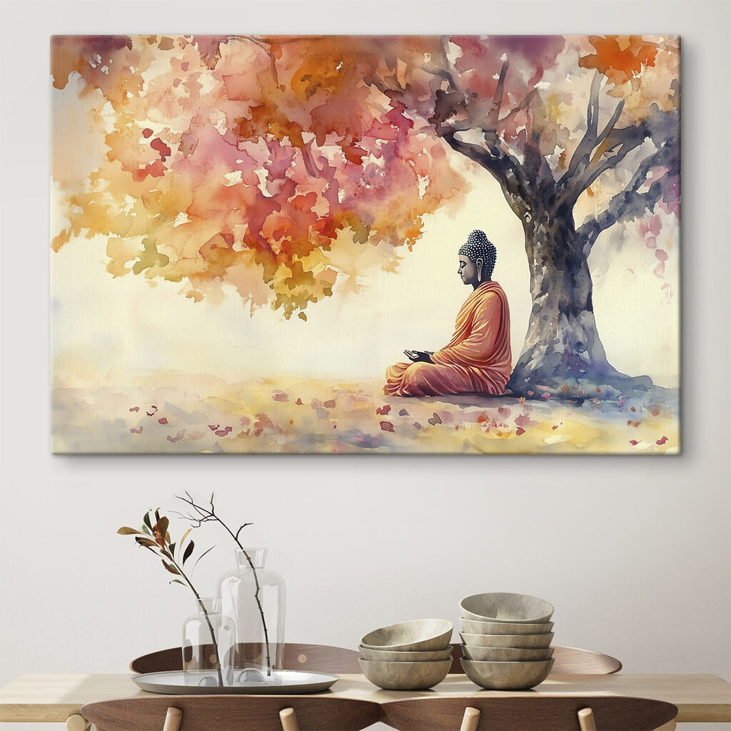 Budha pod jesennými listami — interiér 2