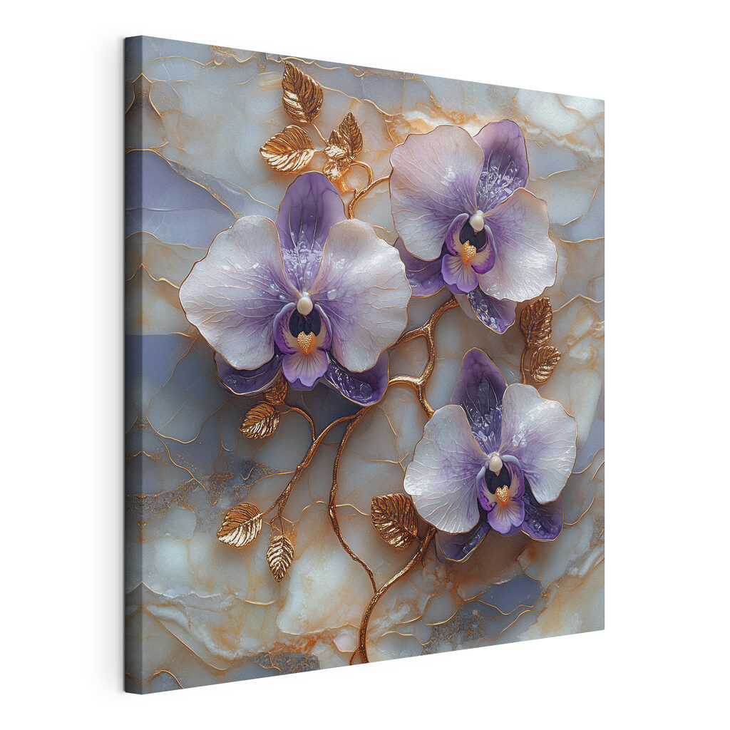 Fialové orchidey — pohľad na tovar