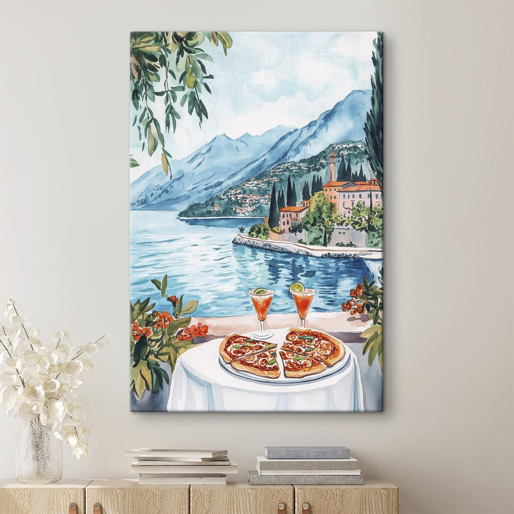 Pizza pri dedinskom jazere — interiér 2