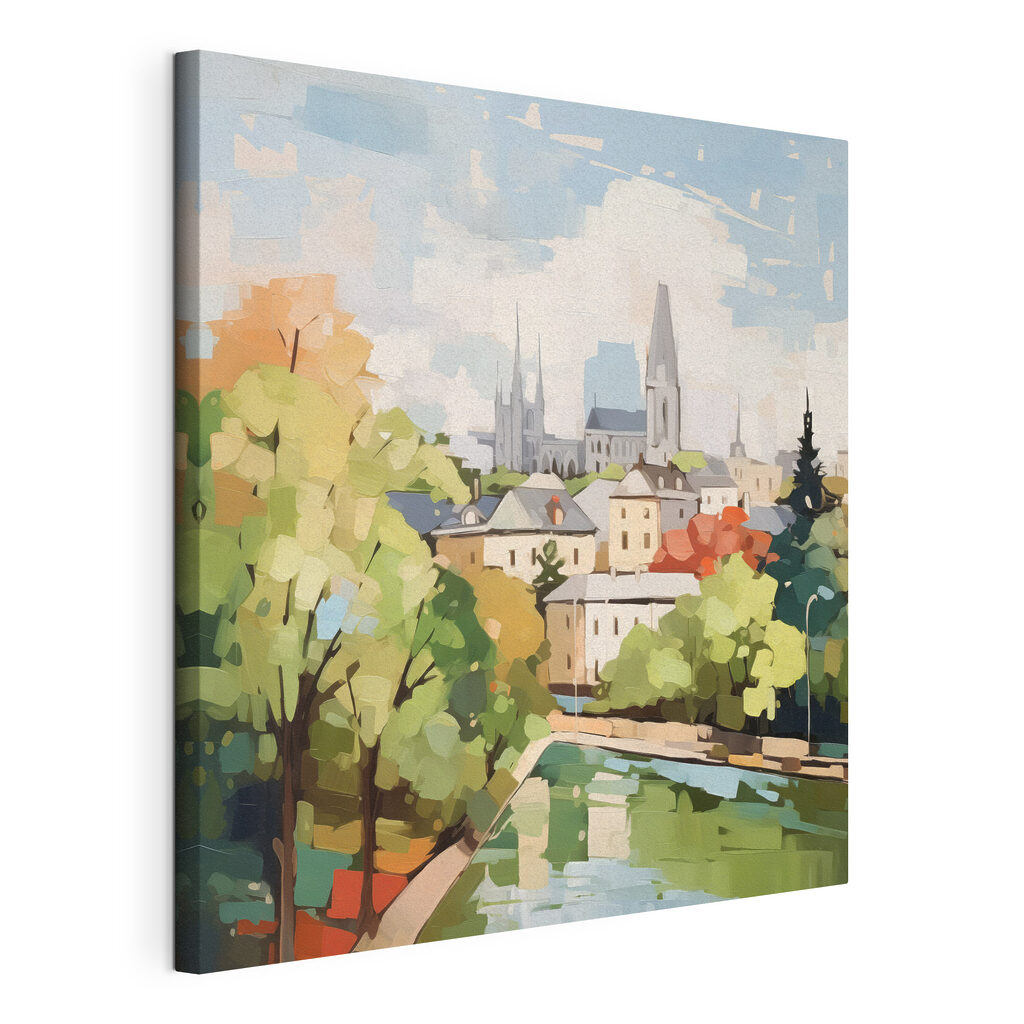 Mesto pri zelenej rieke — pohľad na tovar
