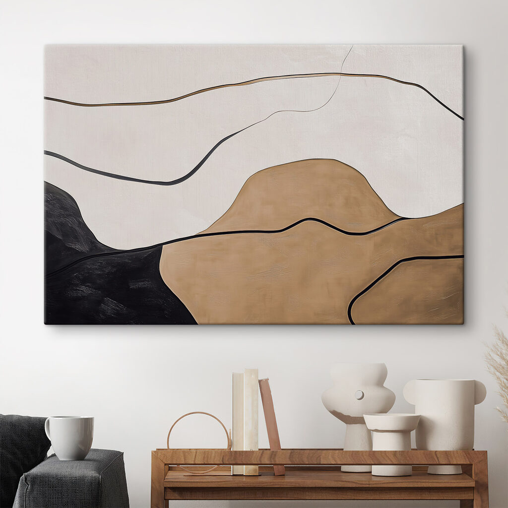Čierne čiary nad pieskom — interiér 3
