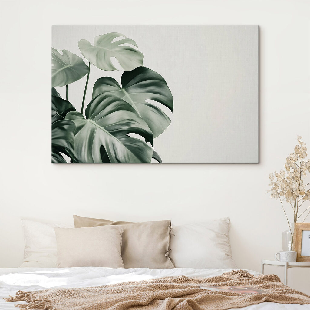 Monstera v hlbokej zeleni — interiér 2