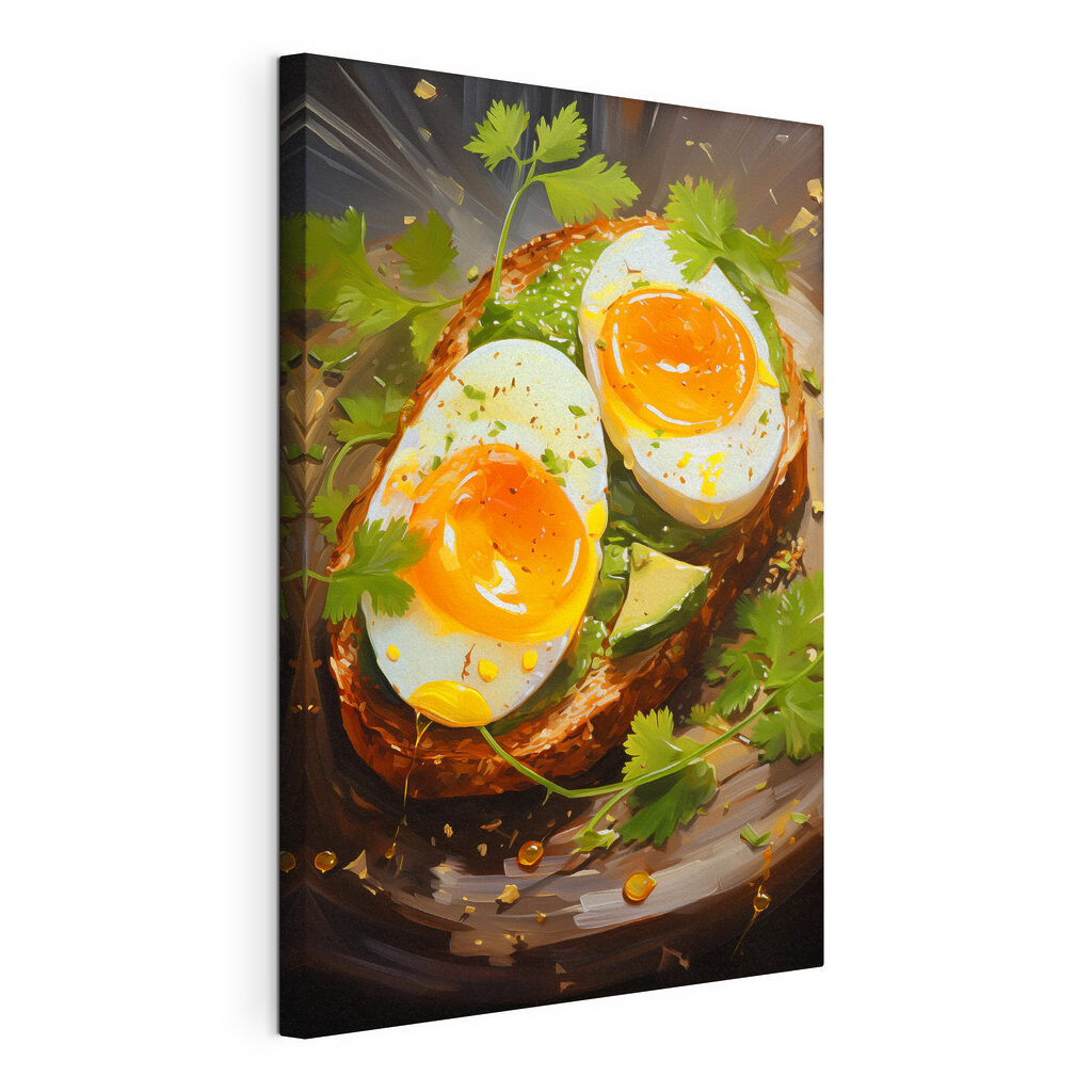 Avokádový toast s vajcom — pohľad na tovar