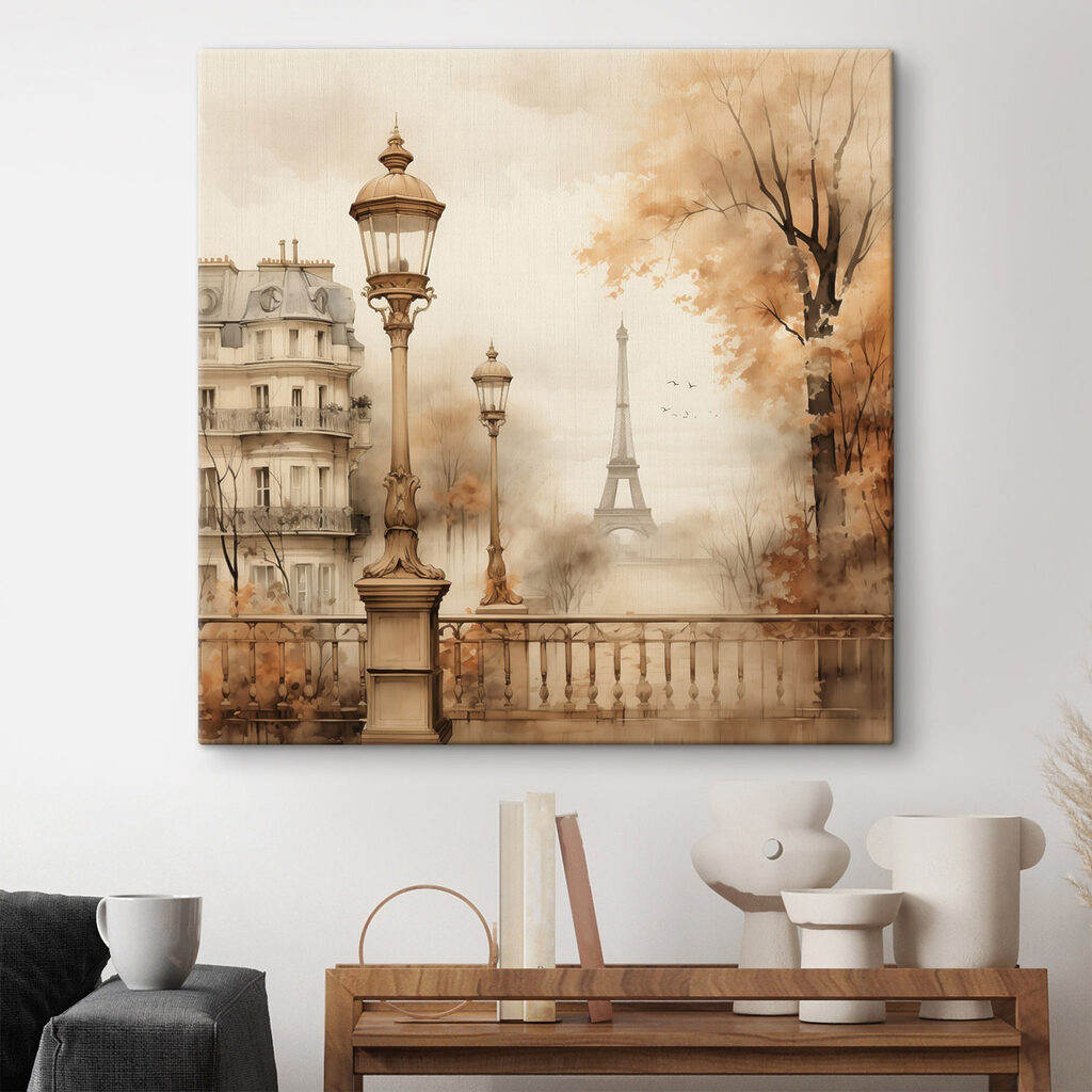 Parížska lampa v hmle — interiér 1