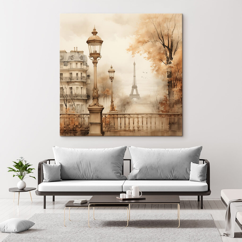 Parížska lampa v hmle — interiér 2