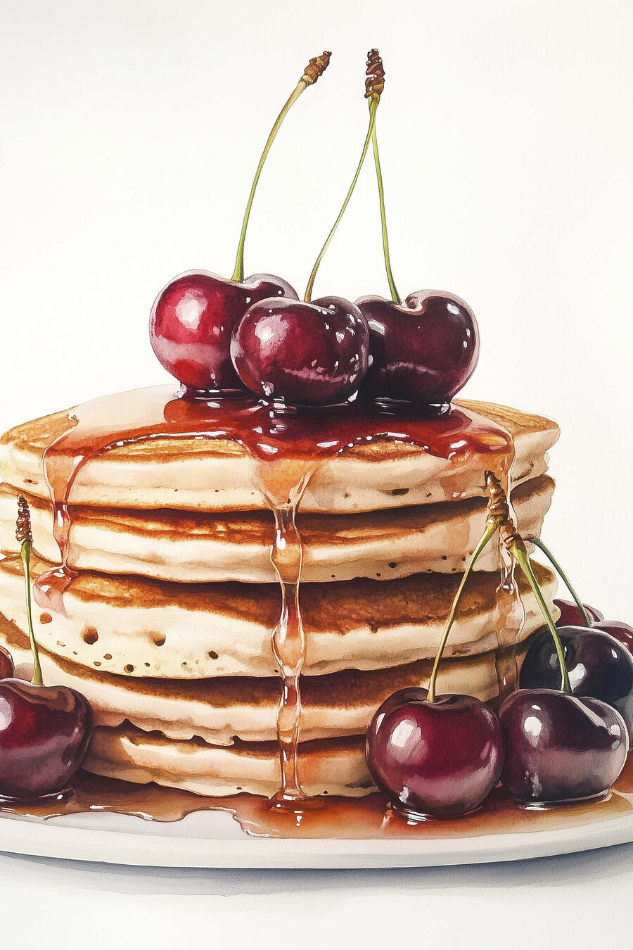 Palacinky s čerešňami — celý dizajn