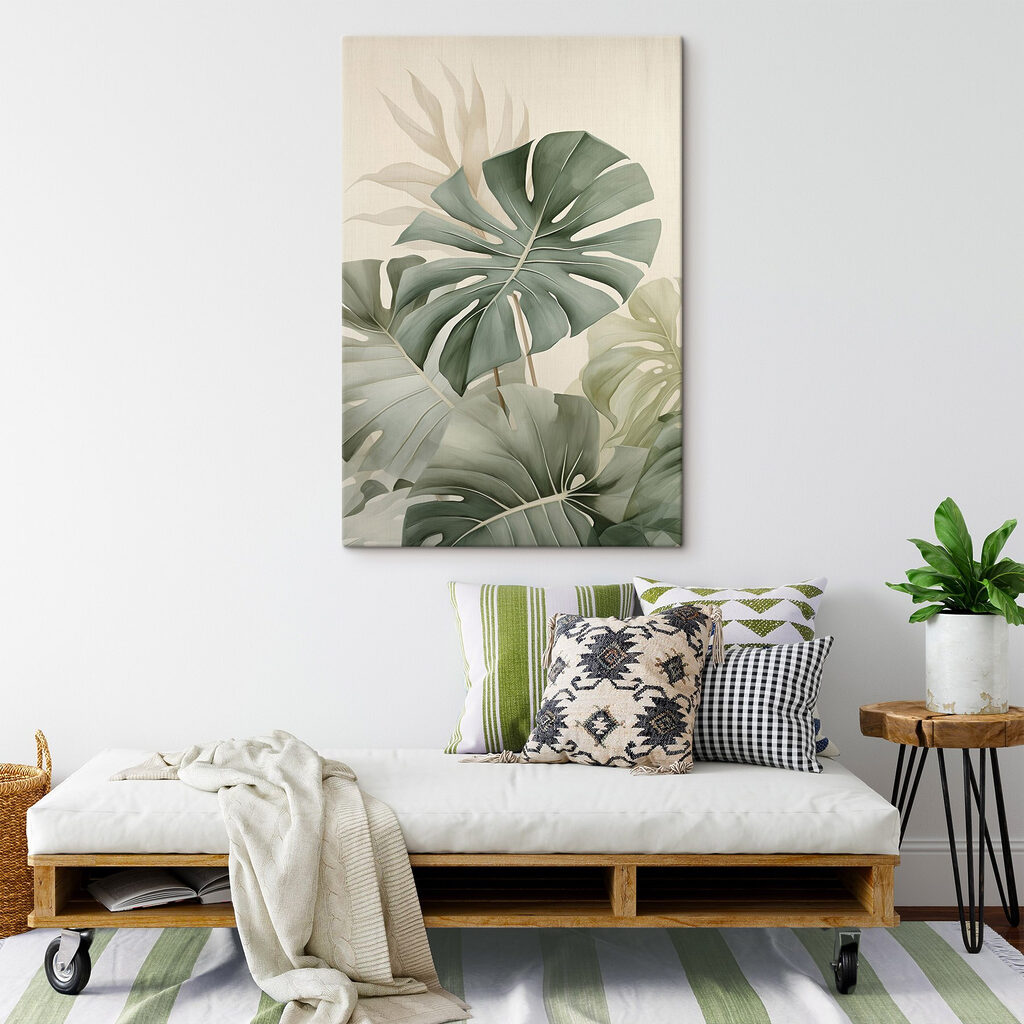 Veľká monstera — interiér 1