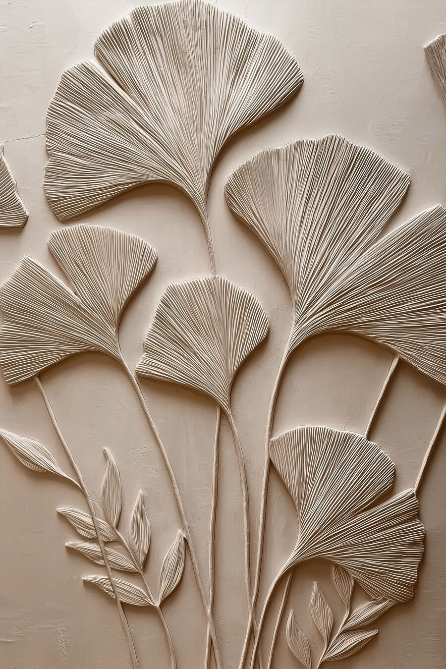 Ginkgo na dlhých stopkách — celý dizajn