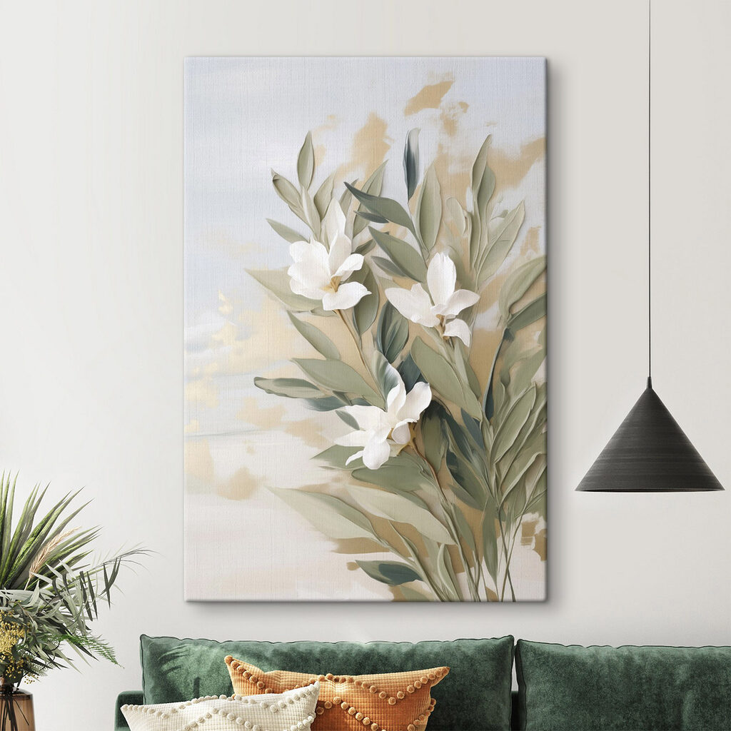 Tlmené kvitnúce vetvy — interiér 2