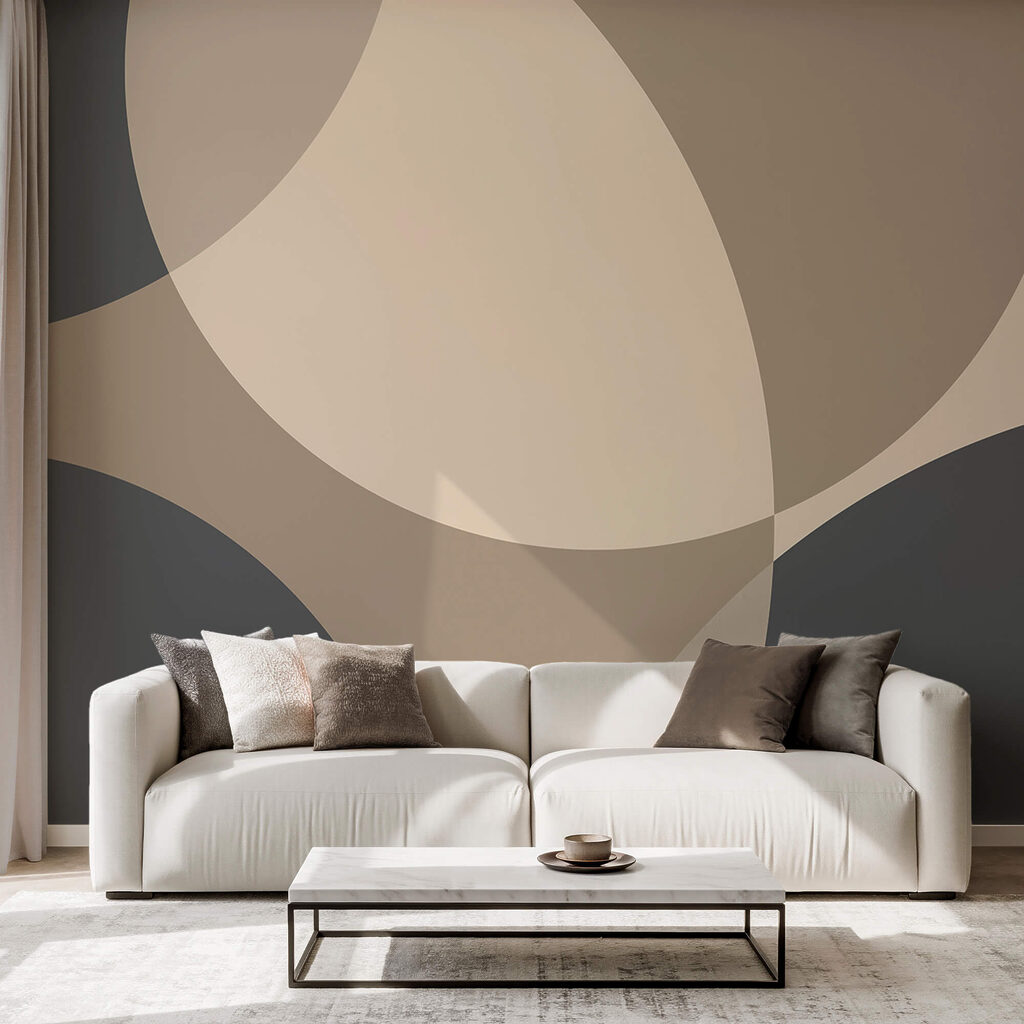 Zaoblené geometrické plochy — interiér 1