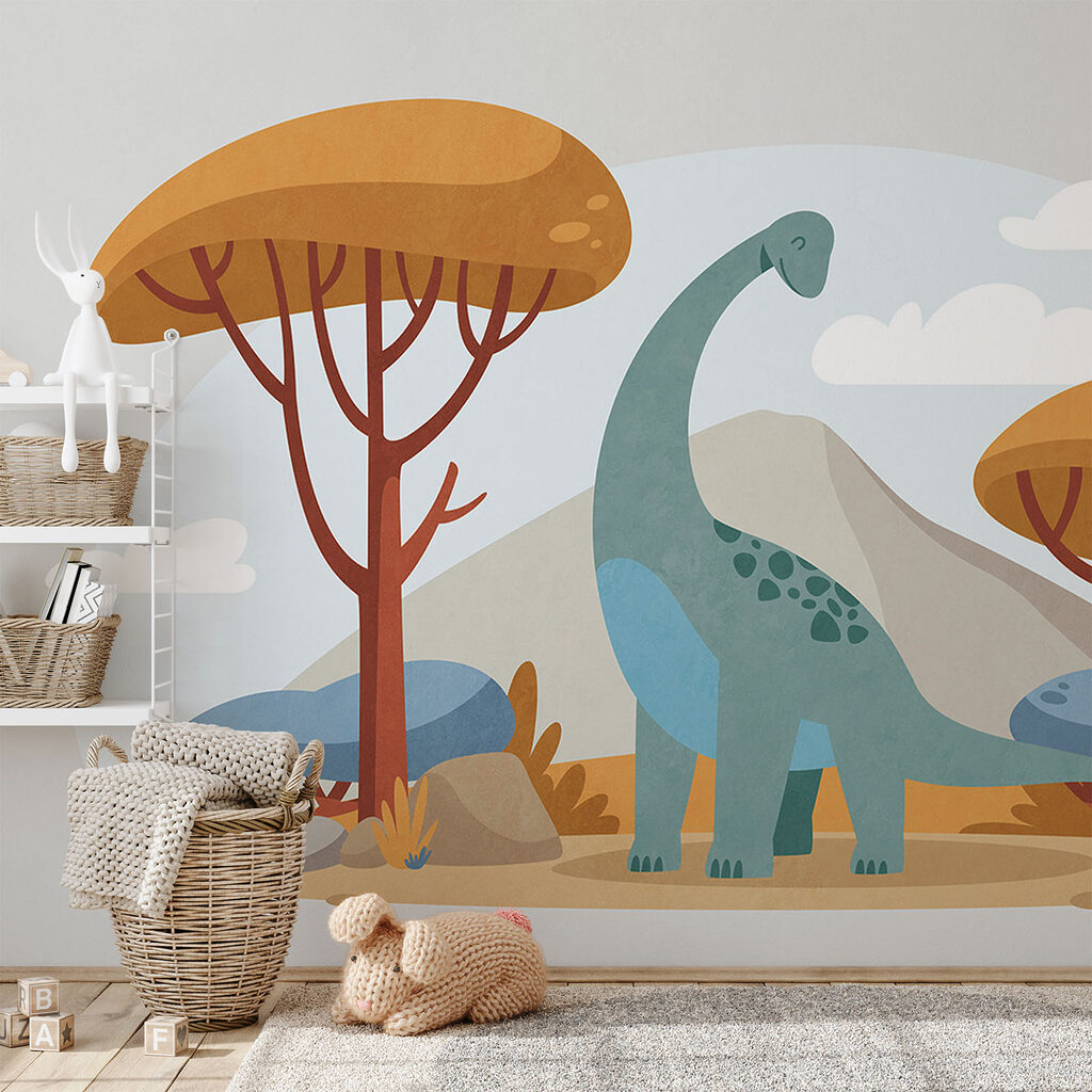 Dinosaurus medzi stromami — interiér 1
