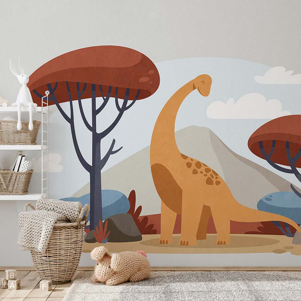 Dinosaurus medzi stromami — interiér 2