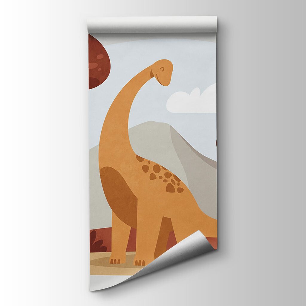 Dinosaurus medzi stromami — pohľad na tovar
