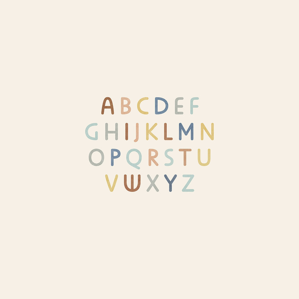 Farebná abeceda — celý dizajn